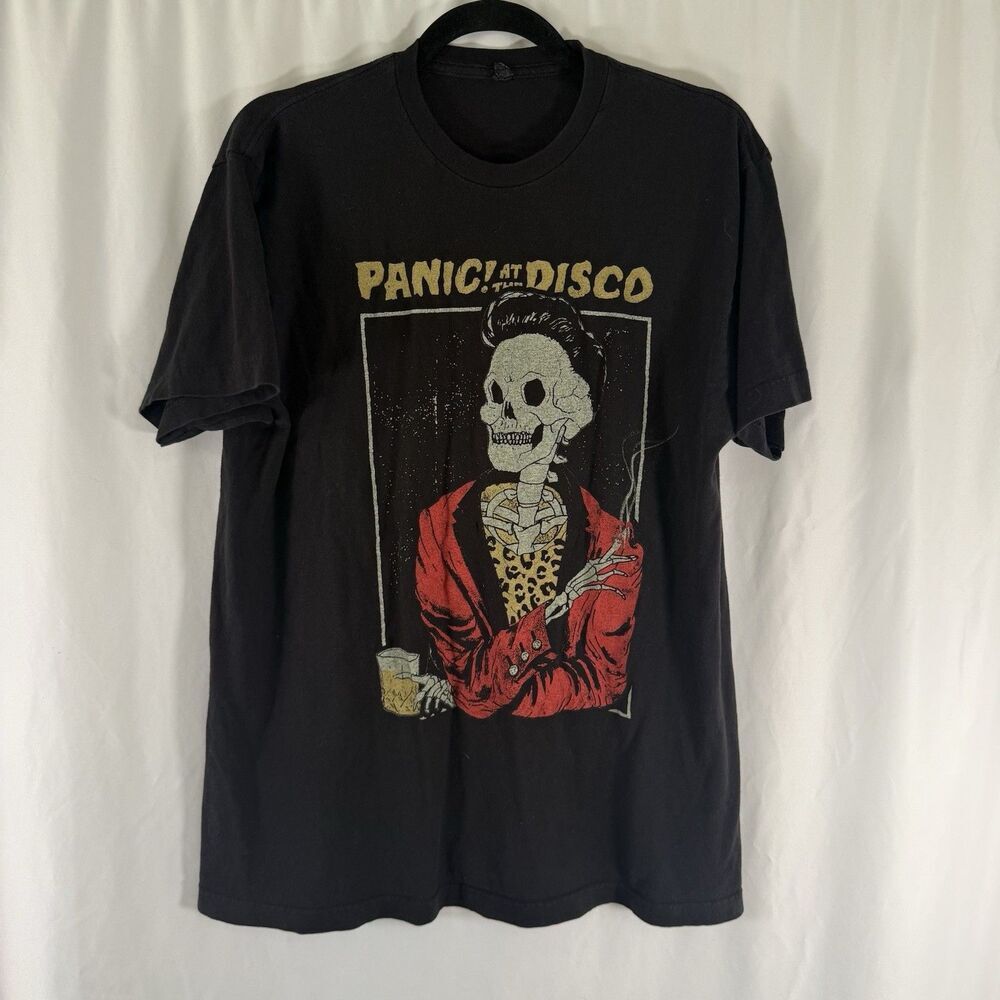 Panic at the Disco Shirt Mens Medium Black SHort Sleeve Death of a Bachelor Tour